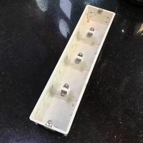 86 Wire Junction Dark Box Concealed PVC Wiring 4 Gang Switch Socket Four Together Bottom Box