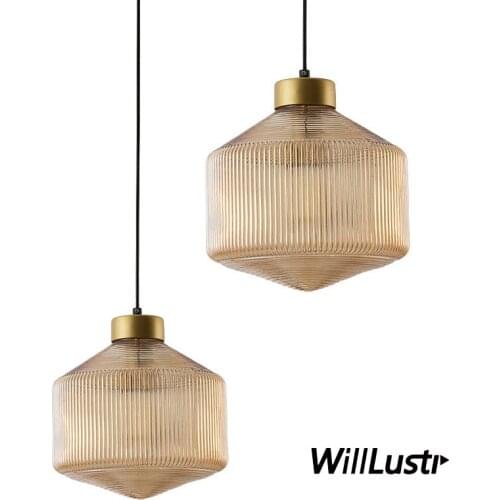 Vintage Pendant Lamp Restaurant Corridor Aisle Bistro Cafe Hotel Dinning Room Bedside Retro Smoke Amber Glass Suspension Light