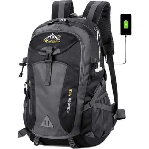 2020 Backpack Men unisex 40L waterproof travel pack Women backpack Outdoor Mountaineering Hiking Climbing Camping backpack