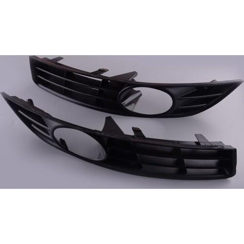 1 Pair Black Left Right Front Bumper Lower Fog Light Grille Cover Frame Fit For VW Passat B6 3C 2006-2009 3C0853665A 3C0853666A