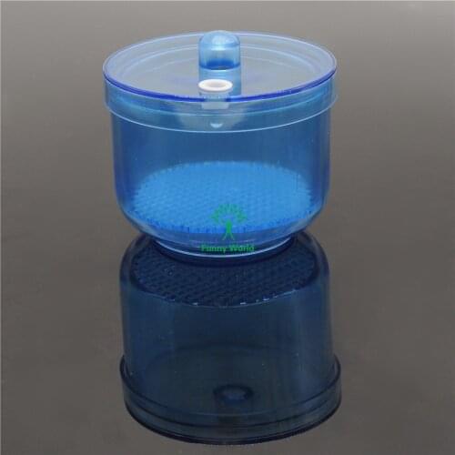 1*Dental Autoclavable Plastic Sterilize Box Soak Disinfection Cup Net Case Blue New