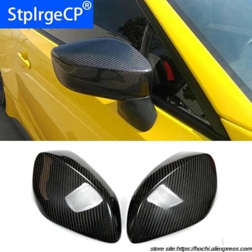 100% Carbon Fiber Rear View Mirror Cover Full add on style For Toyota GT 86 GT86 high quality