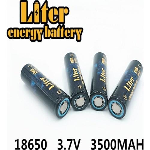 Rechargeable Li-ion Battery 2PCS-20PCS 3.7V 4.8A 3500MAH 18650 Rechargeable battery use battery core for Flashlight