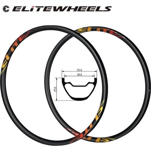 355g Only 29er MTB Carbon Rim 35mm Width Tubeless Ready Hookless Style For XC Wheel Cross Country Mountain Bike Wheelset