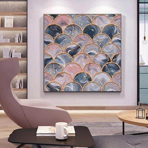 Geometric Abstract Canvas Poster and Prints Wall Art Canvas Painting Modern Nordic Wall Art Home Living Room Decor Pictures