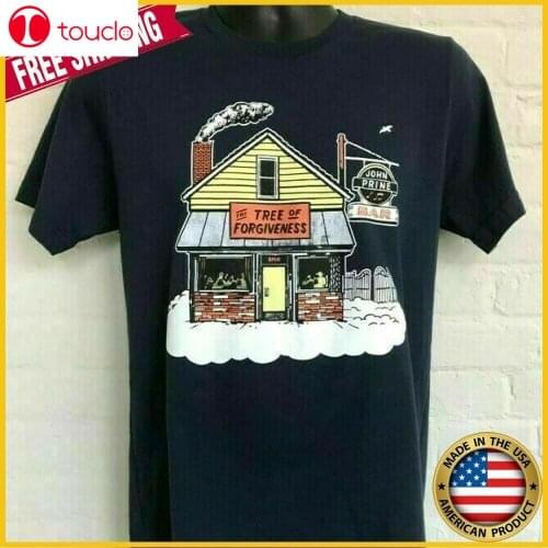 Freeship John Prine T Shirt The Tree Of Forgiveness Black Cotton T-Shirt S-6X Unisex Women Men Tee Shirt