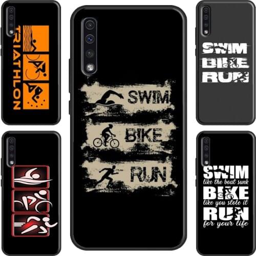 Swim Bike Run Triathlon Case For Samsung A50 A70 A71 A51 A40 A10 A20e A21S Galaxy S20 Ultra Note 10 Plus S10 S9