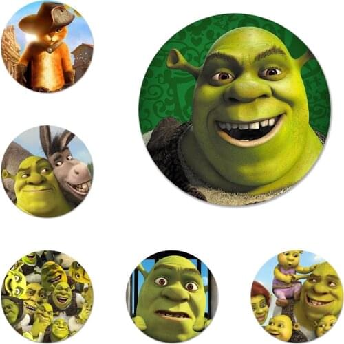 Stupid and lovely Shrek Icons Pins Badge Decoration Brooches Metal Badges For Backpack Decoration
