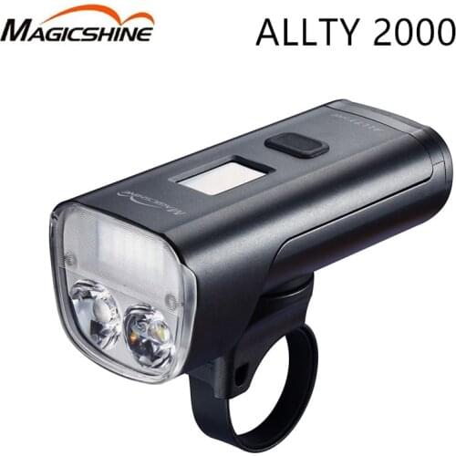 Magicshine Allty 2000 Bicycle Headlight MTB Mountain Bike Road Bike Bright Light Flashlight Waterproof 2000 Lumens OLED Screen