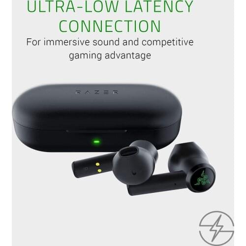 True Wireless in-Ear Earphones, Ultra-Low Latency, Water-Repellent, Touch Support, Bluetooth 5.0, Voice Control, Charging Case