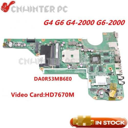 NOKOTION 683030-001 683030-501 DA0R53MB6E0 Laptop Motherboard For Hp Pavilion G4 G6 G4-2000 G6-2000 G7Z-2100 HD7670M DDR3