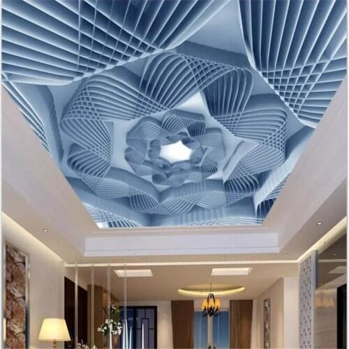 Beibehang Wallpaper custom wallpaper mural 3d stereo European living room bedroom pattern ceiling background wall wallpaper