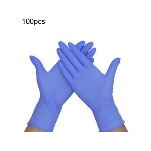 Disposable Latex Gloves For Home Cleaning Food/Rubber/Garden Gloves Universal For Left and Right Hand 100 Pcs