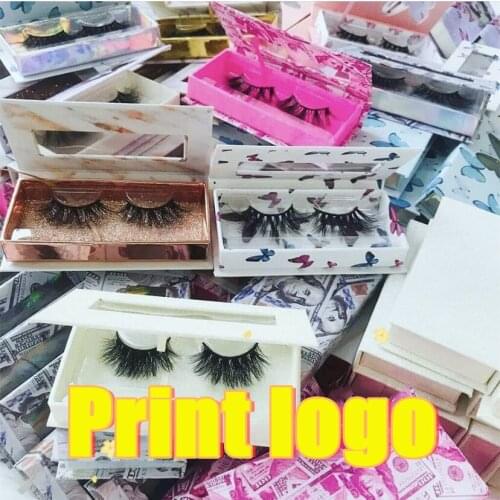 Wholesale Flip box eyelash packaging box lash boxes packaging custom own logo for 10mm-25mm mink eyelashes case bulk