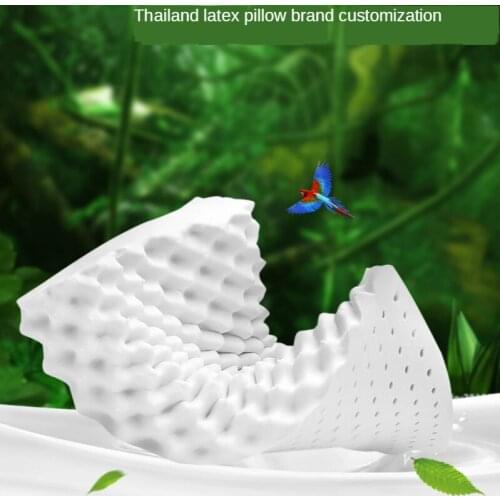 New Fashion Latex Massage Pillow European Standard Zero Pressure Back Force Memory Foam Pillow Cervical Pillow Bedroom Bedding