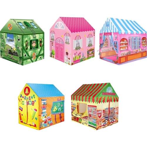 Portable Play Kids Tent Children Indoor Outdoor Ocean Ball Pool Polyester Folding Cubby Tents Toys Castle For Children Gift