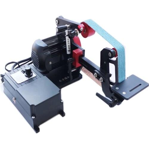 Industrial Belt Sander DIY Desktop Knife Sharpener Tools Open Edge Fixed Angle Polishing Machine Belt Machine 762x30MM Belt