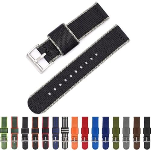 Canvas Nylon Strap for Huawei Watch 3 Pro/GT 2 Pro Wristband For HONOR MagicWatch 2 46mm 42mm/GS Pro/ES Replacement Band