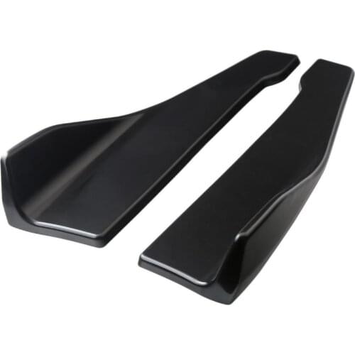 ABS Rear Bumper Protector Black Car Rear Bumper Diffuser Tail Apron Flaps Side Splitters Fits For VW Golf 7R 7.5R MK7 MK7