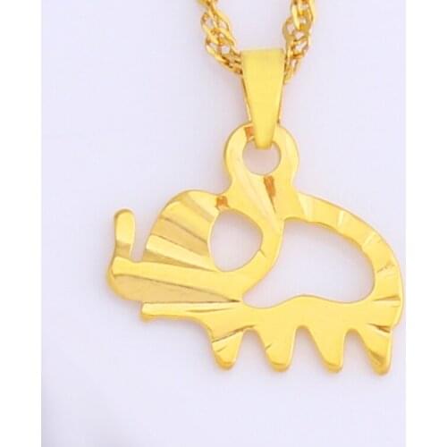 Golden Pendant Elephant Styling New Simple Fashion Pendant Necklace Womens Best Gift