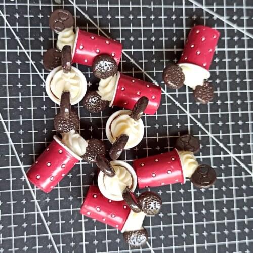 1pcs/lot resin solid micky ice cream cones 31mm Cabochons Hair Bow Center Card Frame Making Craft DIY B402-14