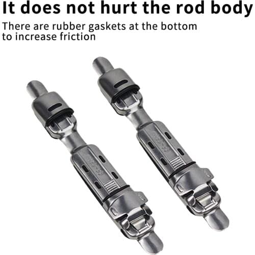 1Pc Metal Reel Seat Deck Fishing Rod Clip Fitted Wheel Reel Rubber Cushion Tools Accessory Holder Rock Fishing Tackle Fishing