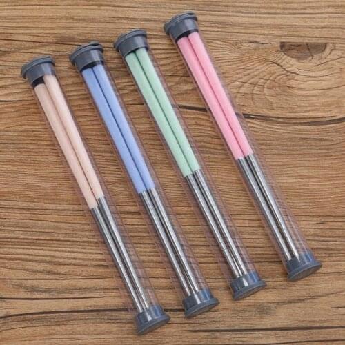 100pcs Non-slip Wheat Straw Chopsticks Household Reusable Wheat Straw Chopsticks Kitchen Tools Tableware F20174069