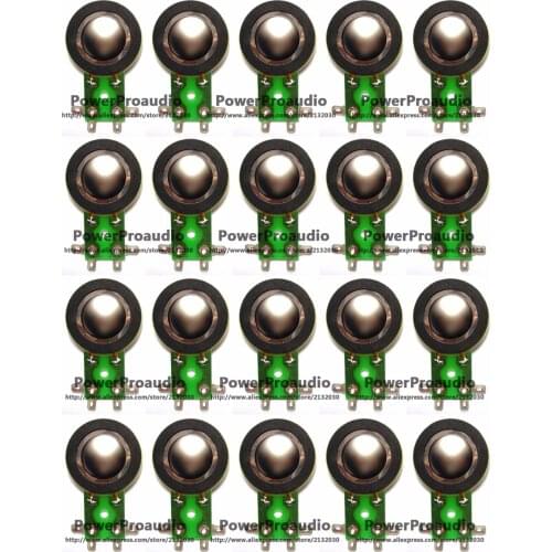20pcs Diaphragm Horn Tweeter for TAPCO, MACKIE THUMP 6912, 6925 , 8 ohm - Titanium