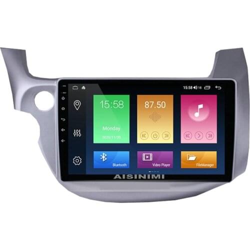 AISINIMI Android 10 Car Dvd Player navigation For honda Fit Jazz Left Hand Drive 2008 Car Audio Gps Multimedia Stereo Monitor
