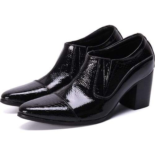Batzuzhi Japanese Type Boots Men Fashion Pointed Toe Black Leather Ankle Boots Formal Party and Wedding Dress Shoes Boots Botas