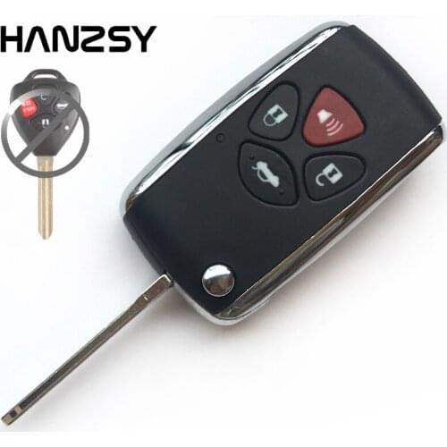 3 4 Button Car Flip Key shell For Toyota Corolla Venza RAV4 Avlon Matrix Camry Modified Auto Remote key Cover Case Folding key