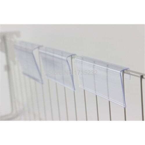 100 pcs POP shelf tag clip card box label holder supermarket price tag product name sign holder label frame clip hanger hook