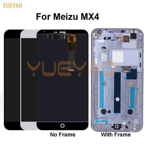 Display For Meizu MX4 LCD Display Touch Screen For Meizu MX 4 LCD With Frame Mobile Phone Parts Repair Replacement