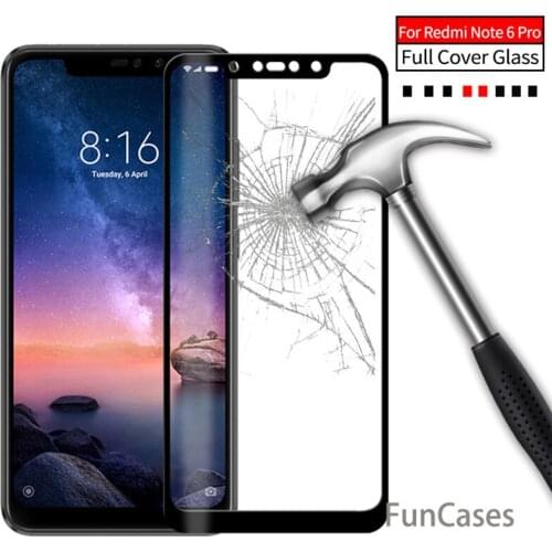 For Xiaomi Redmi Note 6 Pro Glass For Xiaomi Redmi Note 6 Tempered Glass Protective Glass Screen Protector Redmi Note 6 Pro Film