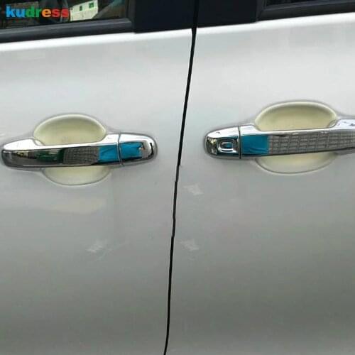 For Toyota Sienta NHP170 2015 2016 2017 Chrome Door Handle Cover Trim Moulding Cap Bezel Overlay Protector Accessories