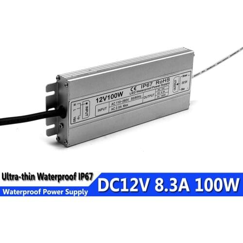 Single Output DC12V 60w 100W 120W 150W Waterproof Power Supply Switching Power Source IP67 Transformers 110V 220V AC-DC 12V SMPS