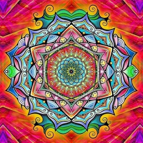 GATYZTORY Oil Painting By Numbers For Adults Mandala Picture Handmade 40x50cm Frame On Canvas Home Decoration Wall Pictures