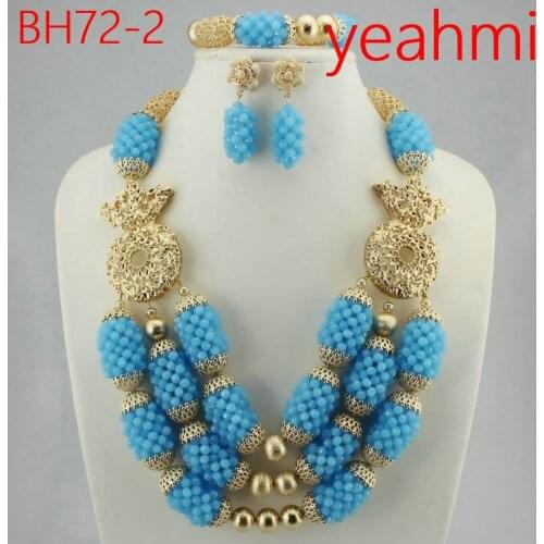 Fashion jewelry set African Nigeria Dubai gold-color African bead jewelry wedding jewelry set african beads jewelry sets BH72-1