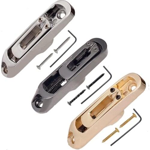 A Set of 5 Pcs Individual Bridge Saddles Tailpiece for 5 String Bass Guitar accessories parts Chrome Black Gold choose