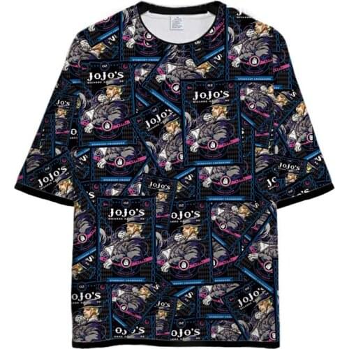 New Arrival T-shirt Anime JoJo Bizarre Adventure 3D Printed T Shirts Men Casual Harajuku Style tshirt Streetwear Tops Plus Size