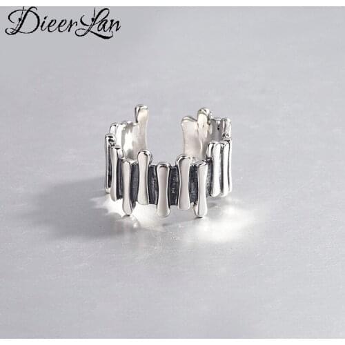 New Trendy Personality Punk Lines Rings For Women Lady Resizable Size Rings Party Jewelry Charm Gifts 2021