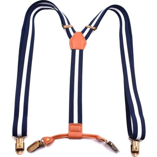 New Suspenders Ladys Braces 4 Clips Suspensorio Tirantes Suspenders Mans BraceFashion Trousers Strap Girls Suspenders