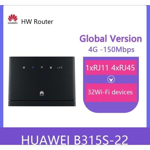 Unlocked Huawei 4G Wireless Routers B315 B315s-22 +ANTENNA 4G CPE Routers WiFi Hotspot Router with Sim Card Slot PK B310