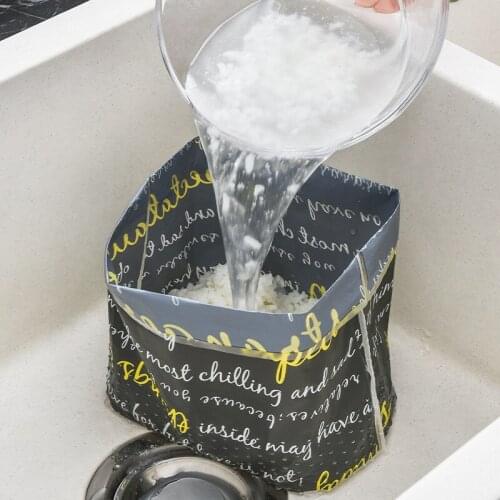 Self-Standing Filter Trash Bag Single Use Drain Hole Design Anti-blocking Bathroom Sink Strainer High Capacity Kitchen Trash Bag