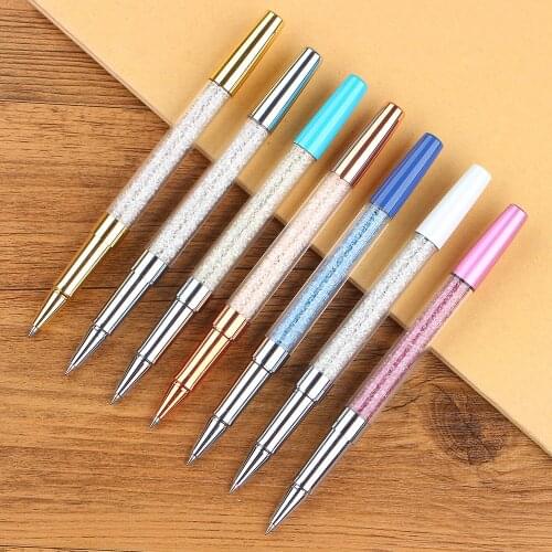 Crystal Diamond Ballpoint Pens Stationery Ballpen Novelty Student for Writing Gift Office Material School Supplies