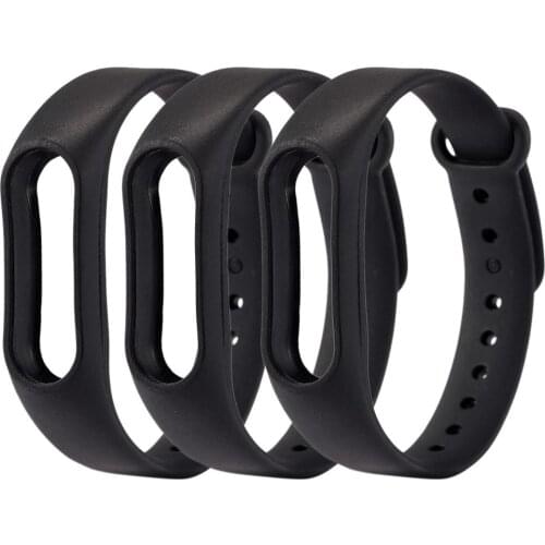 3Pcs Bracelet Strap For mi band 2 Accessories Miband Replacement Silicone Wriststrap Smart Wrist for Xiaomi Mi Band 2 Strap
