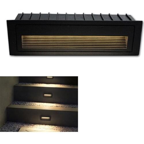 Led Wall Lamp 3W 5W 7W LED Stair Light Step Light Recessed Buried Lamp Indoor Outdoor Waterproof IP65 Garden Lights AC85-265V