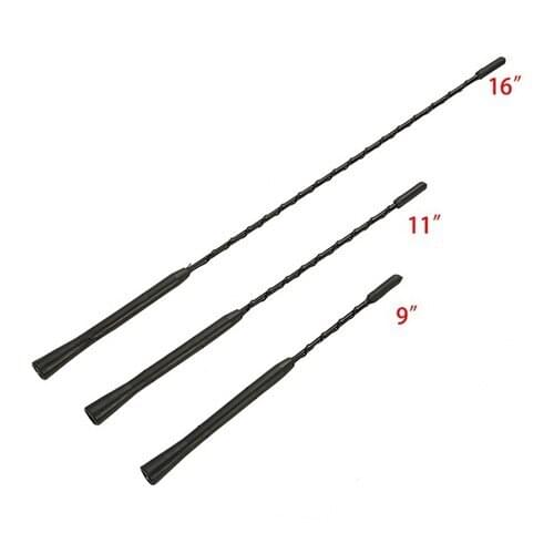 3 Sizes Universal Car Anti-noise Flexible Roof Mast Whip Stereo Radio FM/AM Signal Aerial Amplified Antenna With Two Screws