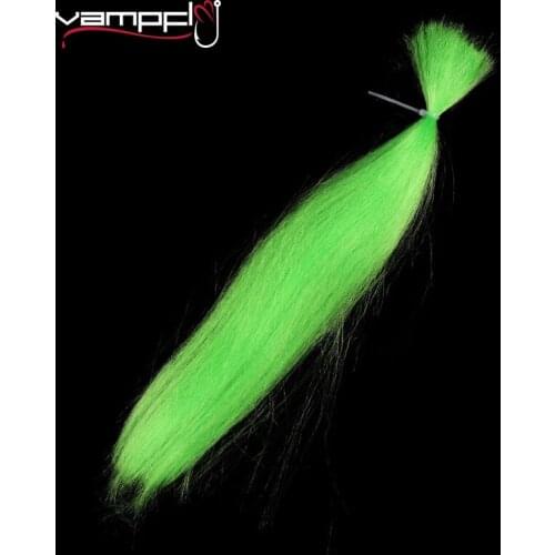 Vampfly 2 Bags Glow Long Slinky Synthetic Fibre Durable Hair Fuzzy Fiber Saltwater Streamer Fly Baitfish Fly Tying Materials