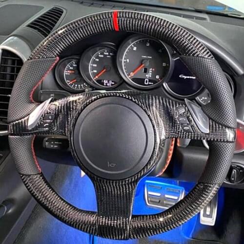 High Quality Carbon Fiber Steering Wheel For Porsche Cayenne/Panamera 2010-2016 911 997 MK2 Boxster Cayman 987